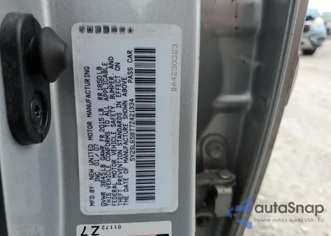 2007 Pontiac Vibe from USA, damaged, VIN 5Y2SL65877Z421334